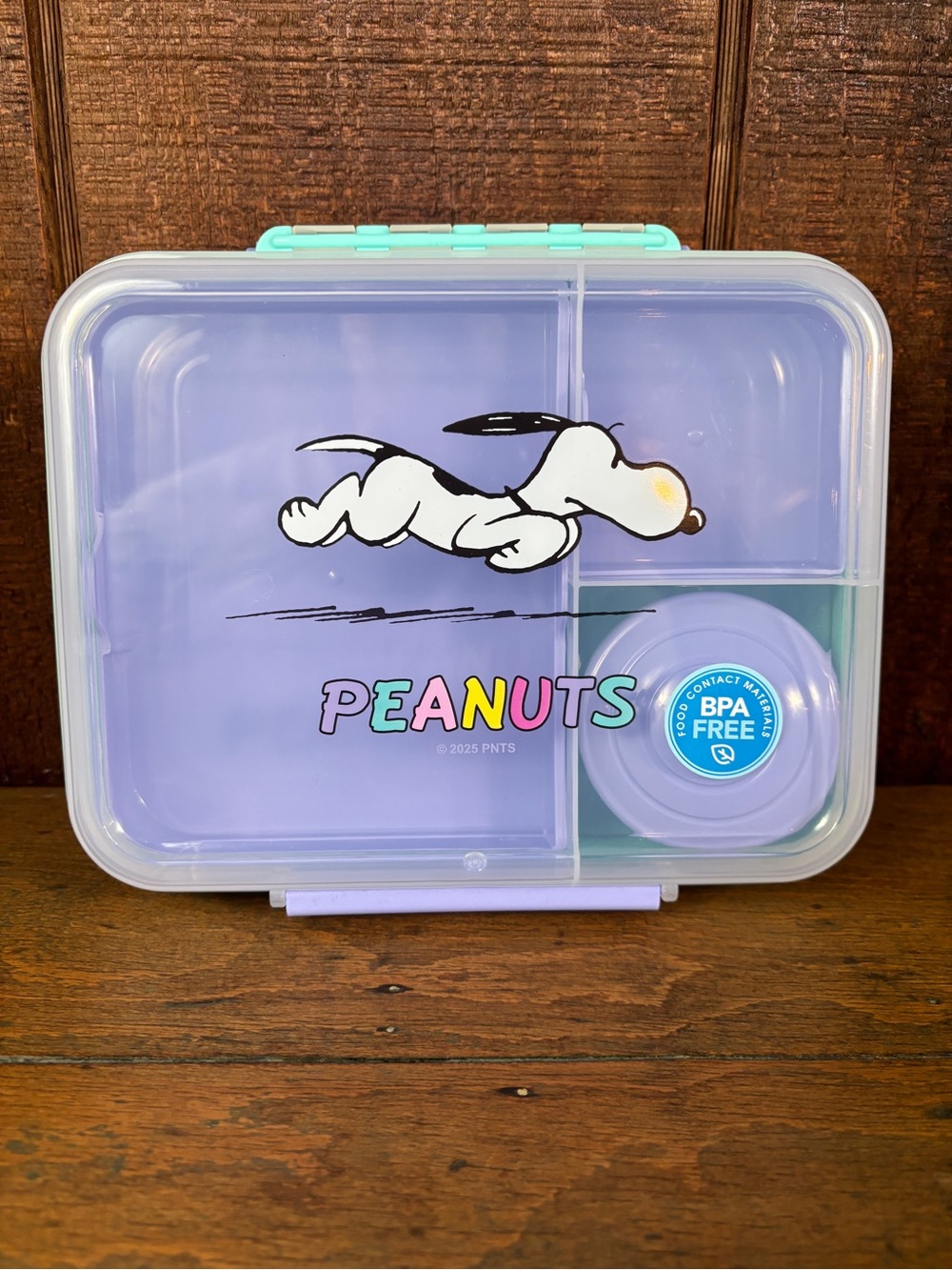 Miniso Peanuts Lavender & Mint, Blue Snoopy Bento Box / Lunch Box